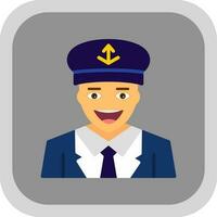 Captain Vector Icon Design