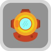 Diving helmet Vector Icon Design