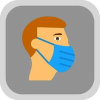 Face mask Vector Icon Design