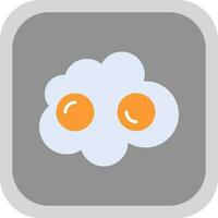 Fried egg Vector Icon Design