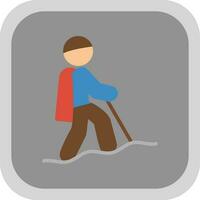 Hiking Vector Icon Design