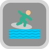 Surfing Vector Icon Design