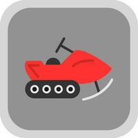 Snowmobile Vector Icon Design