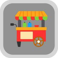 Food cart Vector Icon Design