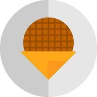 Stroopwafel Vector Icon Design