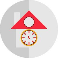 Cuckoo clock Vector Icon Design