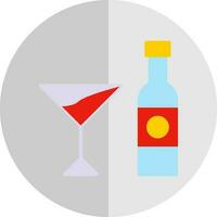 Alcoholic drink Vector Icon Design