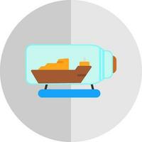 Ship in a bottle Vector Icon Design