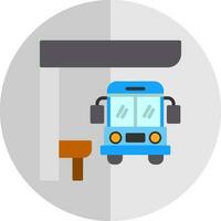 Bus stop Vector Icon Design