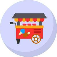 Ice cream cart Vector Icon Design