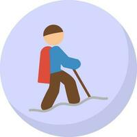 Hiking Vector Icon Design