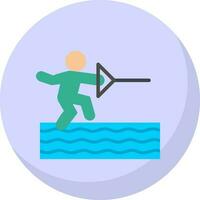 Water ski Vector Icon Design