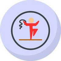 Rythmic gymnastics Vector Icon Design