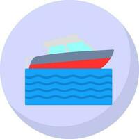 Speed boat Vector Icon Design