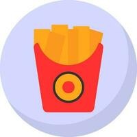 Fried potatoes Vector Icon Design