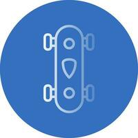 Longboard Vector Icon Design