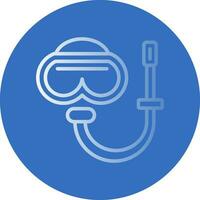 Snorkel gear Vector Icon Design