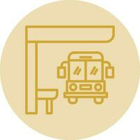 Bus stop Vector Icon Design