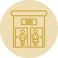 Public toilet Vector Icon Design