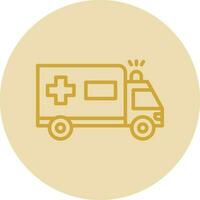 Ambulance Vector Icon Design