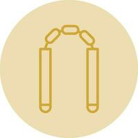 Nunchaku Vector Icon Design