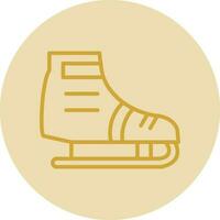 Ice skating Vector Icon Design