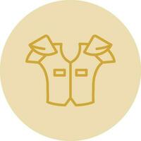 Shoulder pads Vector Icon Design