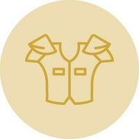 Shoulder pads Vector Icon Design