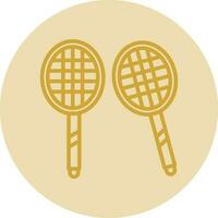 Badminton Vector Icon Design