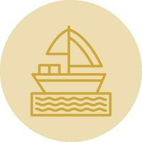 diseño de icono de vector de barco