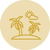 Island Vector Icon Design