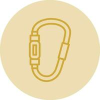 Carabiner Vector Icon Design