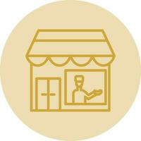 Shopkeeper Vector Icon Design