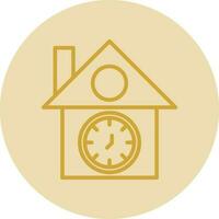 Cuckoo clock Vector Icon Design