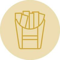 French fries Vector Icon Design