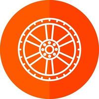 Alloy wheel Vector Icon Design