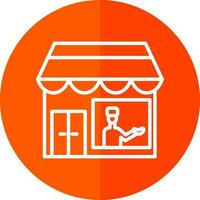 Shopkeeper Vector Icon Design