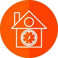 Cuckoo clock Vector Icon Design