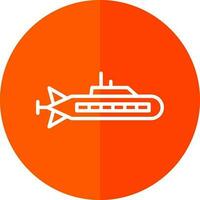 Submarine Vector Icon Design