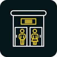 Public toilet Vector Icon Design