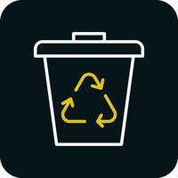 Waste bin Vector Icon Design