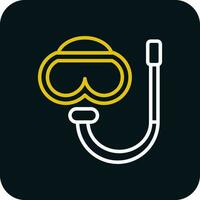 Snorkling Vector Icon Design