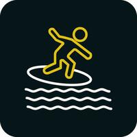 Surfing Vector Icon Design