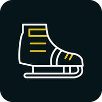 Ice skating Vector Icon Design