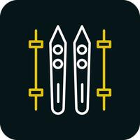 Ski Vector Icon Design