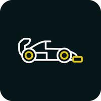 Racing car Vector Icon Design