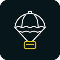 Parachute Vector Icon Design