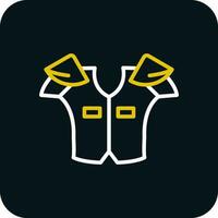 Shoulder pads Vector Icon Design
