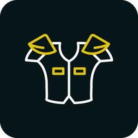 Shoulder pads Vector Icon Design