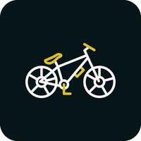 diseño de icono de vector de bicicleta de montaña